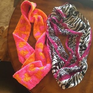 Two infinity scarves